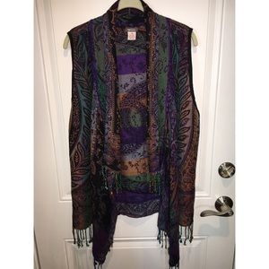 Handmade printed vest